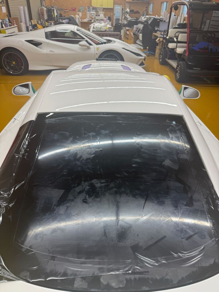 レクサス LFA 施工中 5